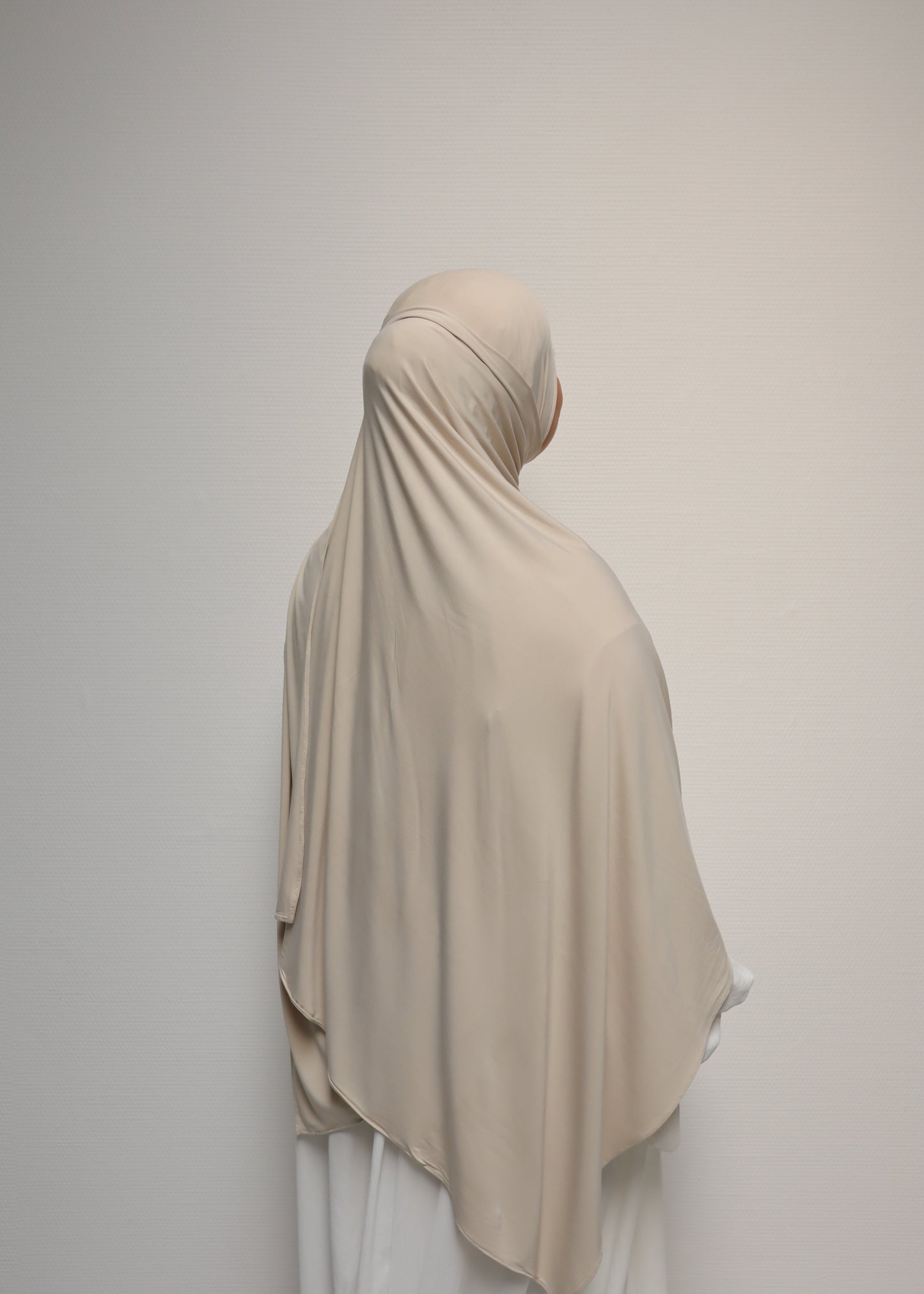 Breathable Bamboo Jersey Hijab Beige