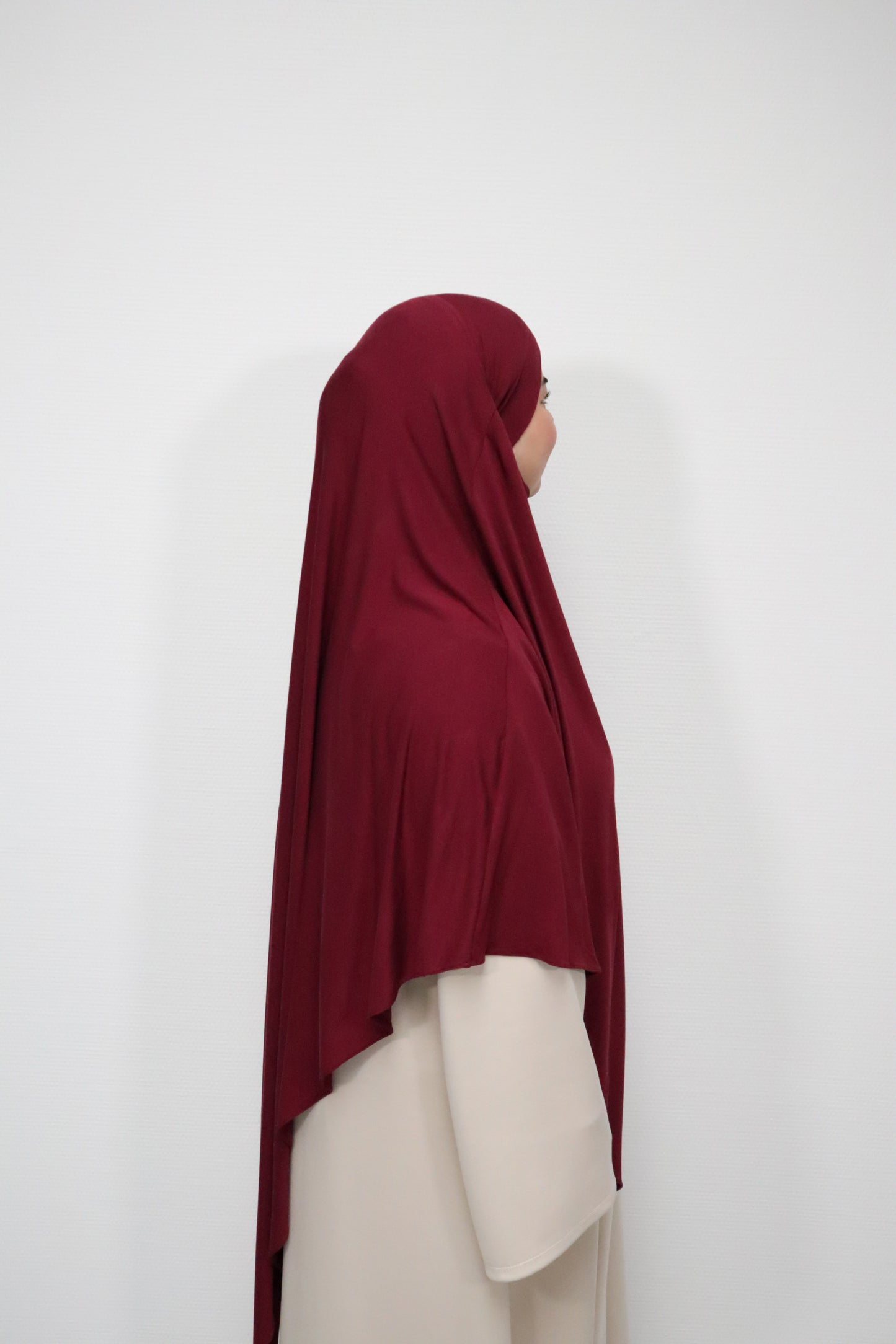 Breathable Bamboo Jersey Khimar Bordeaux