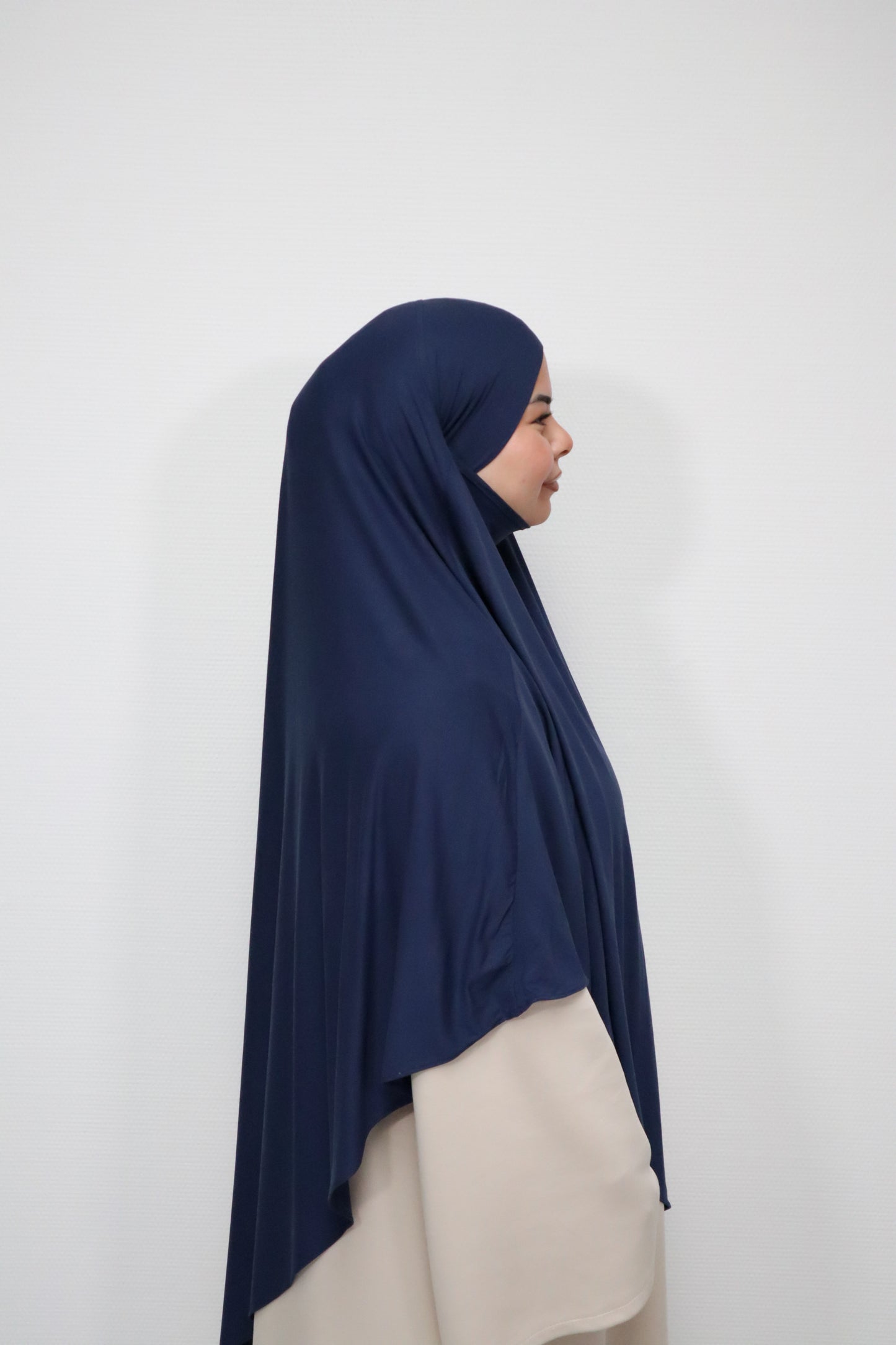 Breathable Bamboo Jersey Khimar Marine Blue