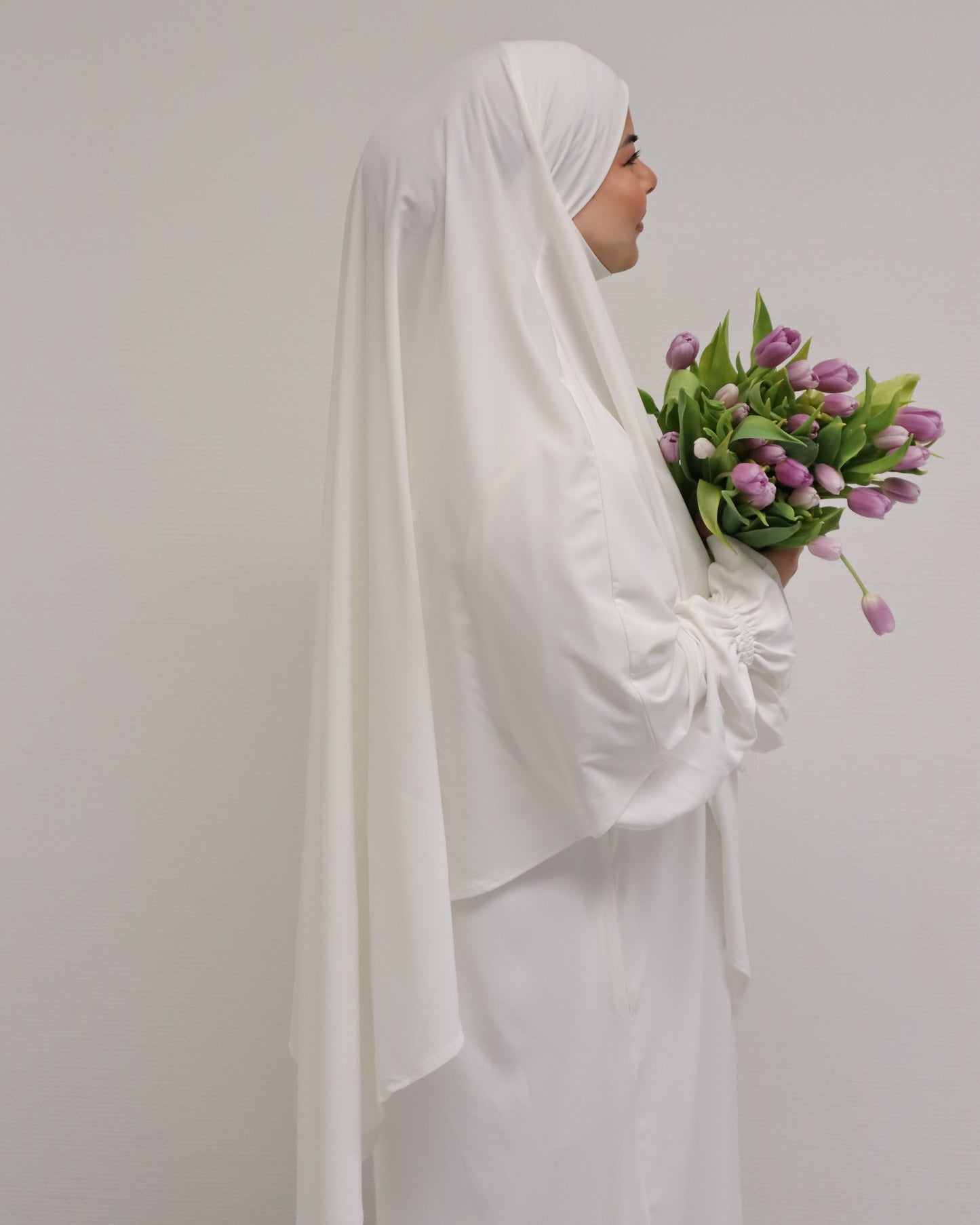Premium Jersey Khimar Ivory