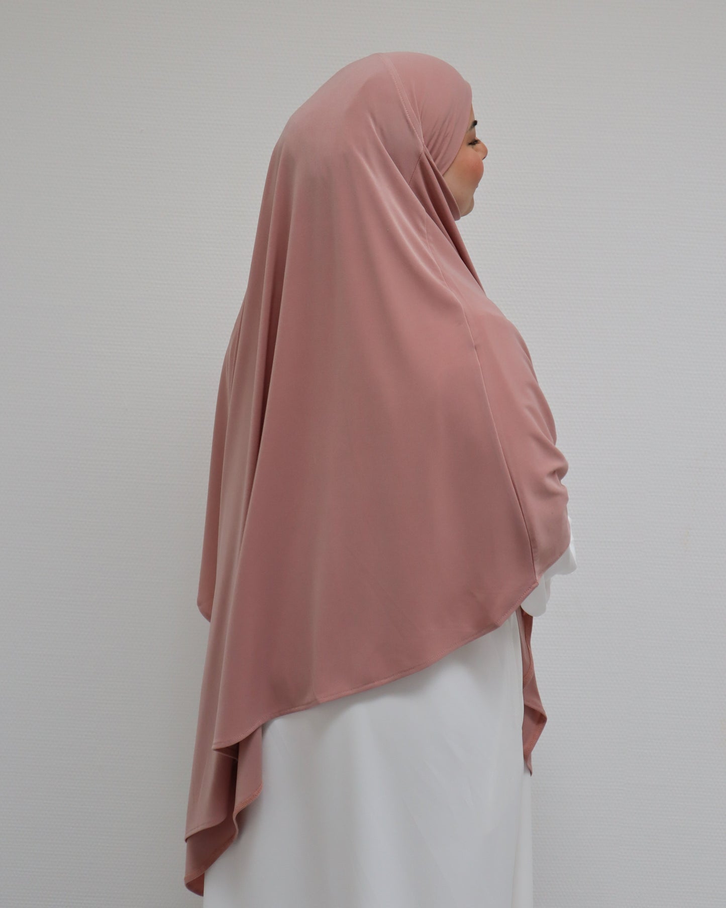 Premium Jersey Khimar Soft Rose