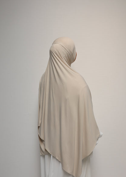 Breathable Bamboo Jersey Hijab Beige