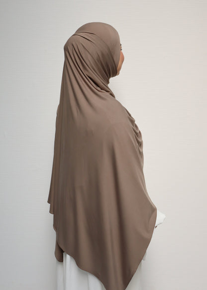 Breathable Bamboo Jersey Hijab Taupe