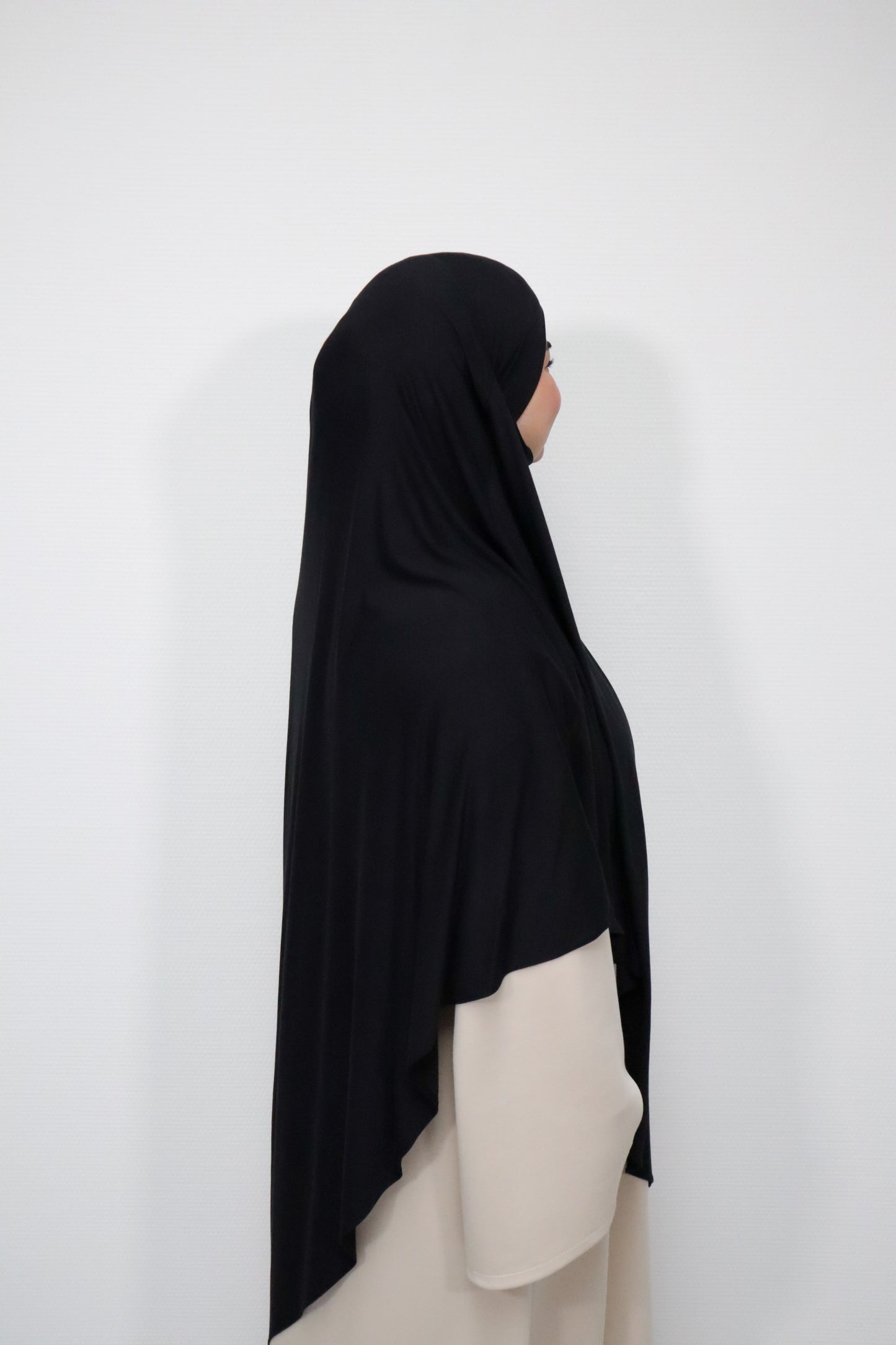 Breathable Bamboo Jersey Khimar Noir