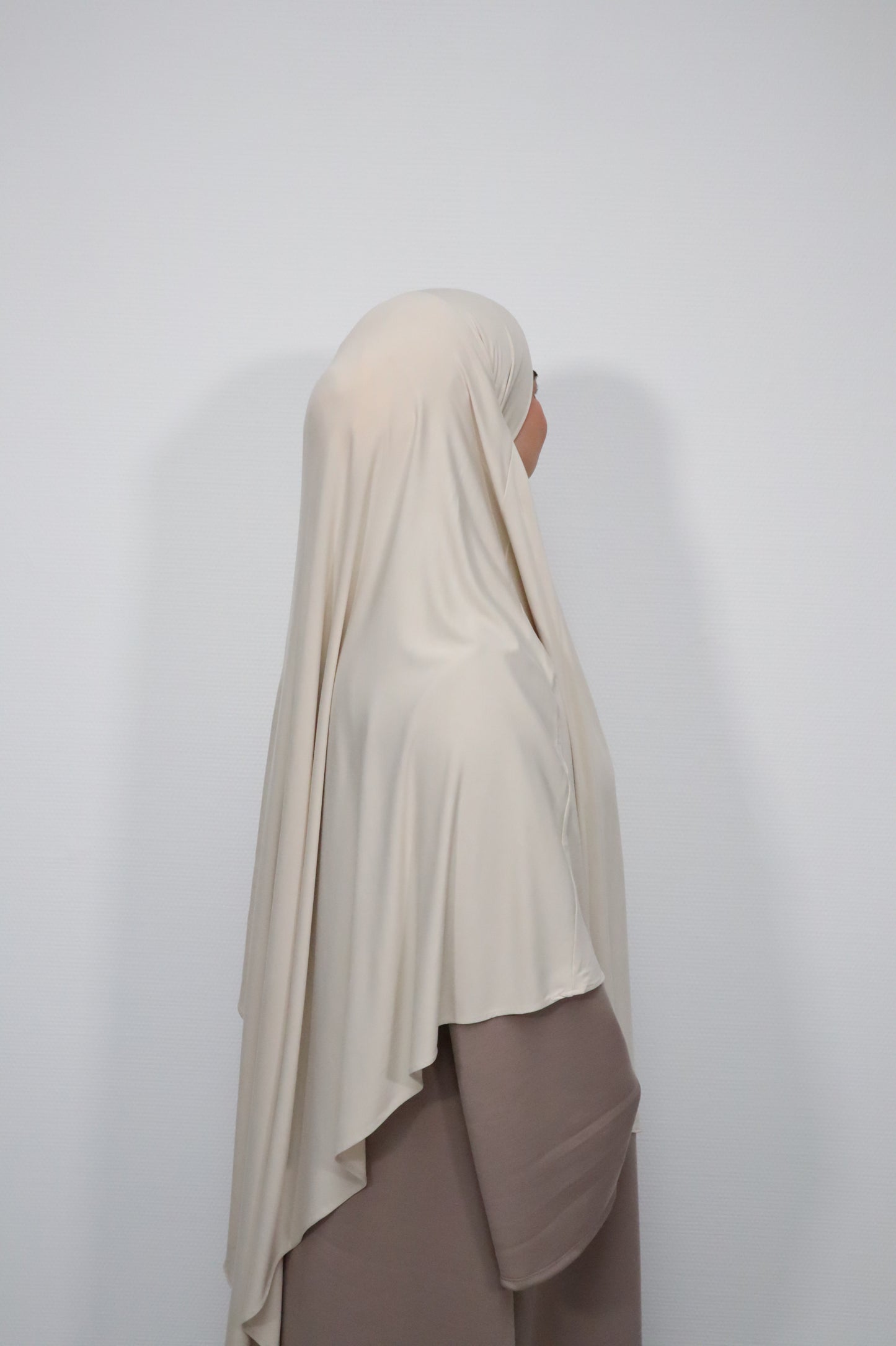 Breathable Bamboo Jersey Khimar Beige