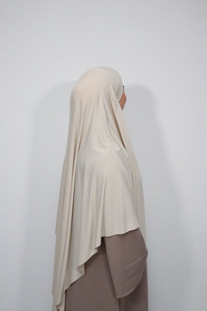 Breathable Bamboo Jersey Khimar Beige