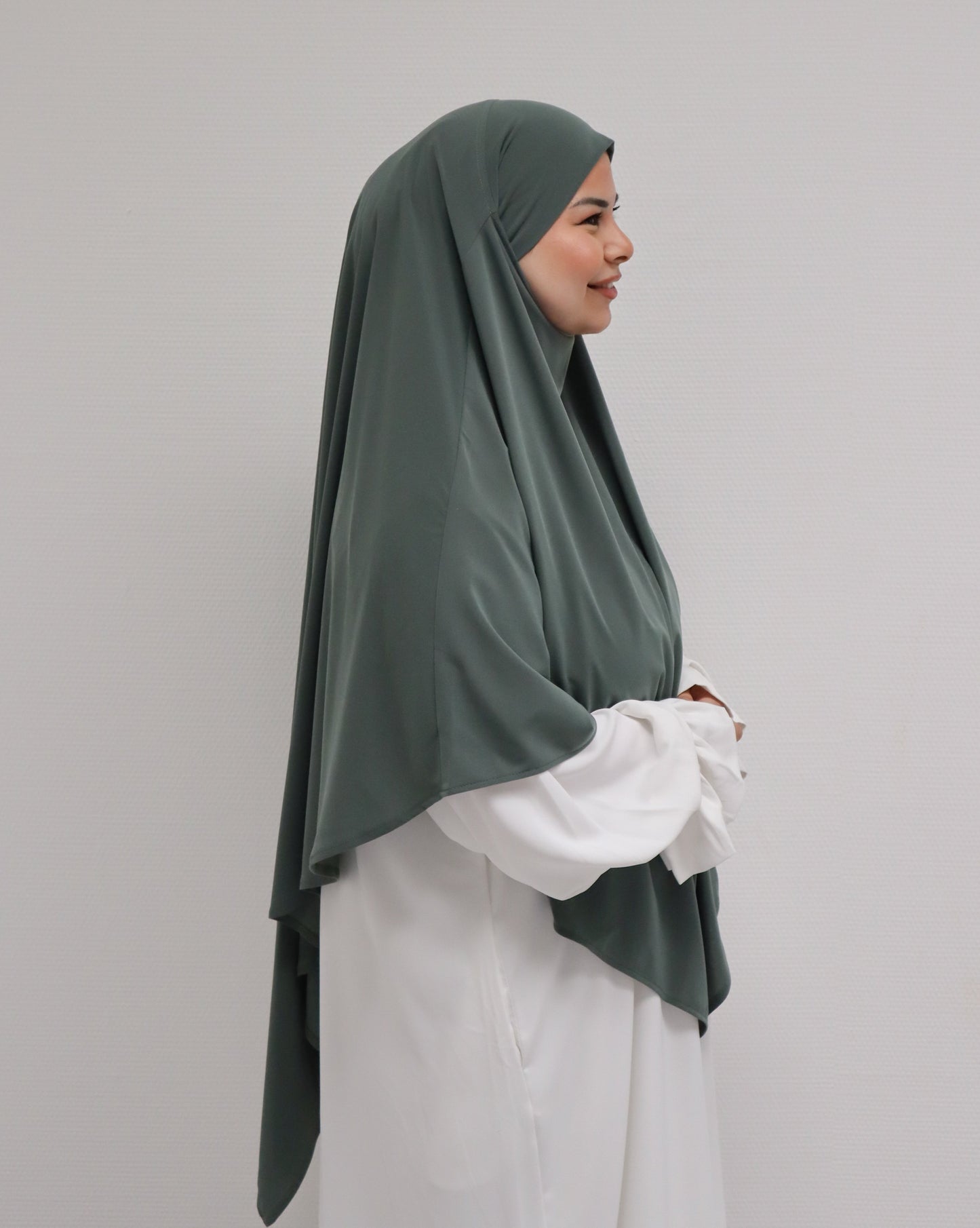 Premium Jersey Khimar Sage Green