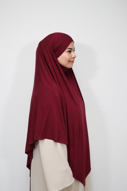 Breathable Bamboo Jersey Khimar Bordeaux