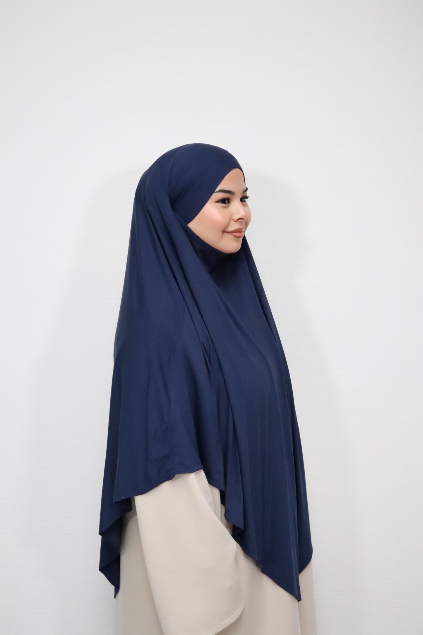 Breathable Bamboo Jersey Khimar Marine Blue